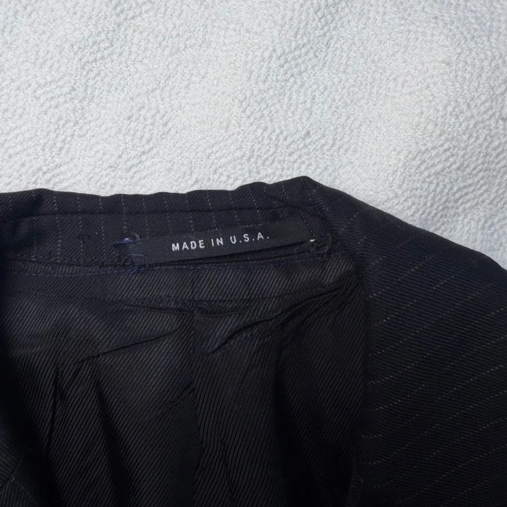 Hickey Freeman Collection Mens 38 Short Wool Cashmere Pinstripe Blazer USA Made